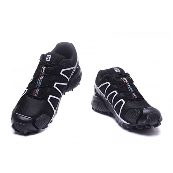 SALOMON Herr Speedcross 4 Löparskor Sneakers Vandringsskor Black White 43