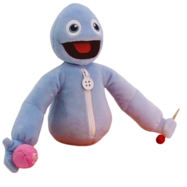 Yeeps Gjemsel Plush Doll Collection Interaktive Leker, Myk Utstoppet Dyr Putefigur Dukke Jule Bursdagsgaver til Voksne Barn Blue