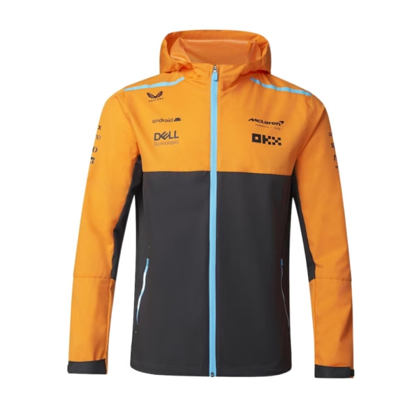 McLaren F1 2024 Officiell Team Lättviktshuvtröja Regnjacka Full-Zip Huvad Tröja Toppar 3XL