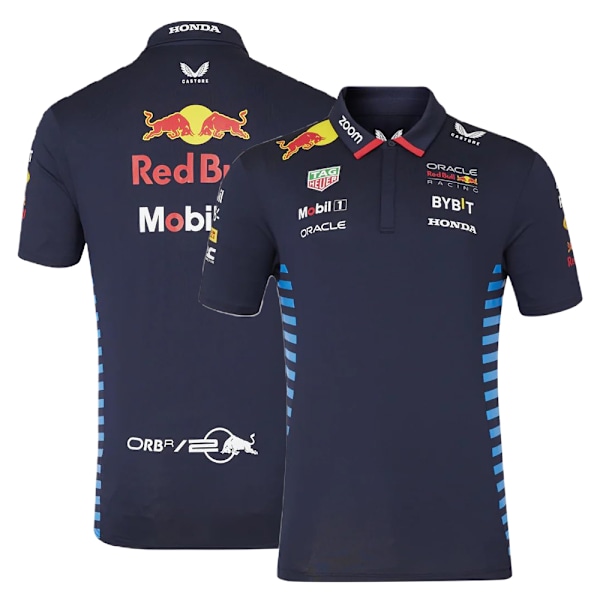 Herrarnas Red Bull Racing Kortärmad Poloshirt 2024, Marinblå 3XL