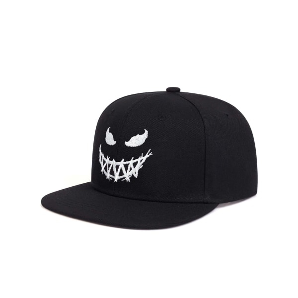 Rolig Leende Herrar Baseballkeps Snapback Justerbar Hip Hop Flat Brim Visirhatt C