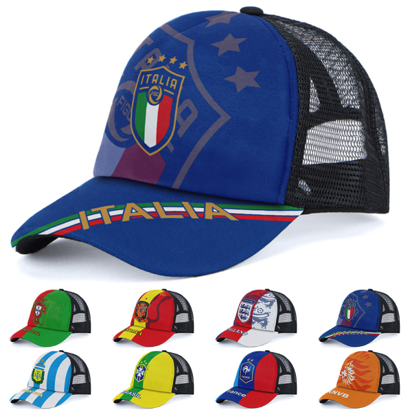 Basecall Cap Fotbolls-VM Snapback Sport Trucker Justerbar Meshkeps för Herr C