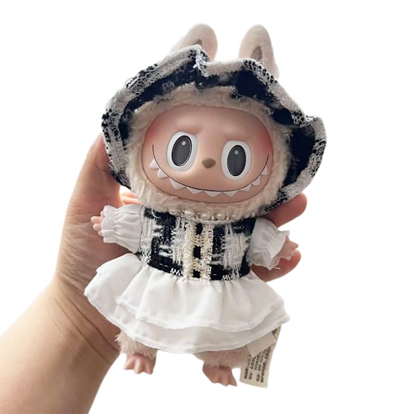 POP MART LABUBU The Monsters Pehmolelu Nukke Lelu Tyylikäs Mekko Asu Asuste (Ilman Nukkeja) 17cm