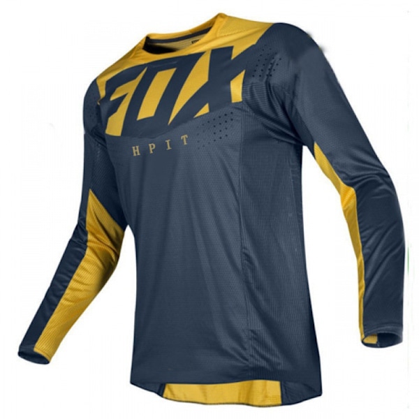 Herr MTB Motorcykel Sportkläder Cykeltröja Mountainbike T-shirt Långärmad MTB Tröja Racingkläder #1 S
