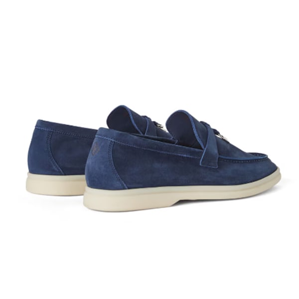 LORO PIANA Sommar Charms Walk Mockasiner Enstaka Skor Royal Blue 39