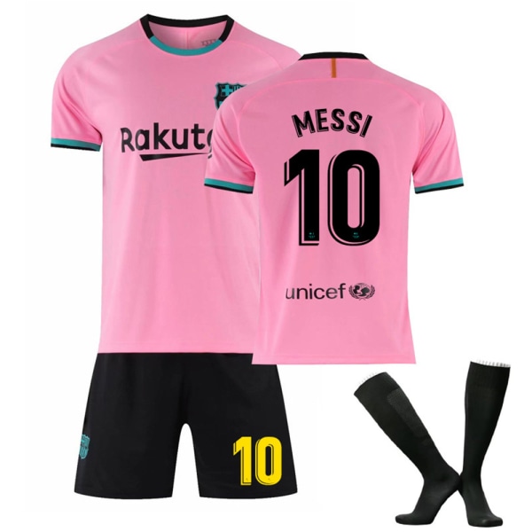 #10 Messi Fotbollssats Hemmamatchtröja Barn träningsoverall Skjorta Shorts & Strumpor Set #28