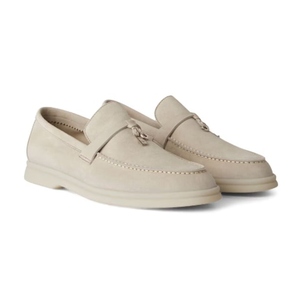 LORO PIANA Sommar Charms Walk Mockasiner Enstaka Skor Grey 39