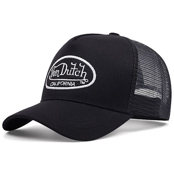 Von Dutch Baseball Cap Solskydd Andningsbar Broderad Mesh Trucker Kepsar B