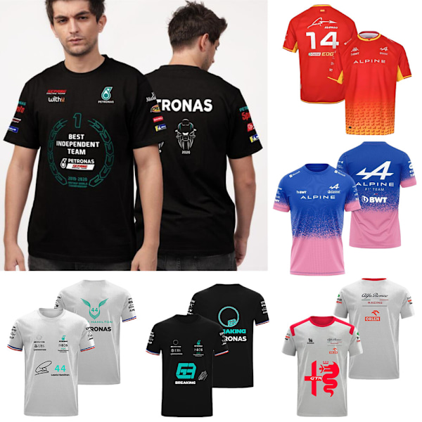 Herr Racing T-shirt Mountainbike MTB Kortärmad Sport Rundhals Toppar Sommar #1 L