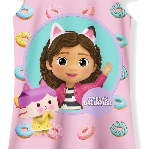 Barn Flickor Gabbys Dollhouse Kortärmad Nattlinne Sovkläder Casual Pyjamas 150cm