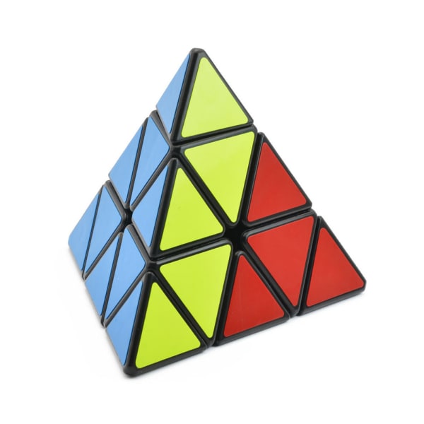 Pyramid Speed Magic Cube Triangel Pussel Barn Vuxna Leksaker Volcano