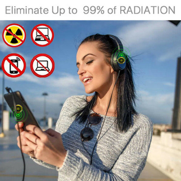 Anti-strålning EMF-skydd för telefon Laptop-dekal golden