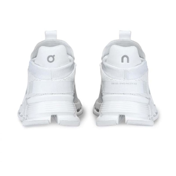 ON CLOUD 5 Herr Dam Bekväma Allround Slitstarka Halkfria Dämpande Lätta Ventilerande Dämpande Lågskor Sneakers Casual Löparskor Full White 44
