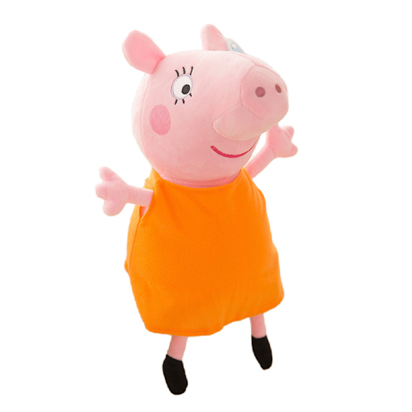 Peppa George Mamma Pappa Plysch Leksak Figur 30cm, Barnleksaker för Barn Julgåva Födelsedagspresenter D 30cm