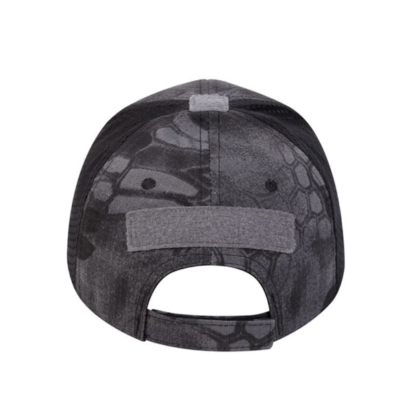 Skalle Basebollkeps Snapback Sport Utomhus Mesh Net Trucker Camo Army Hat Rock B