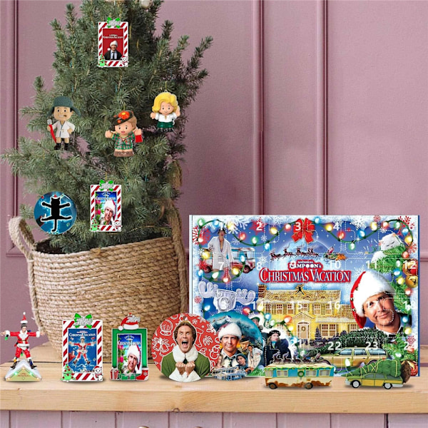 National Lampoon’s 24 Dagars Julkalender Adventskalender Hängande Ornament Blind Box För Barn Vuxna