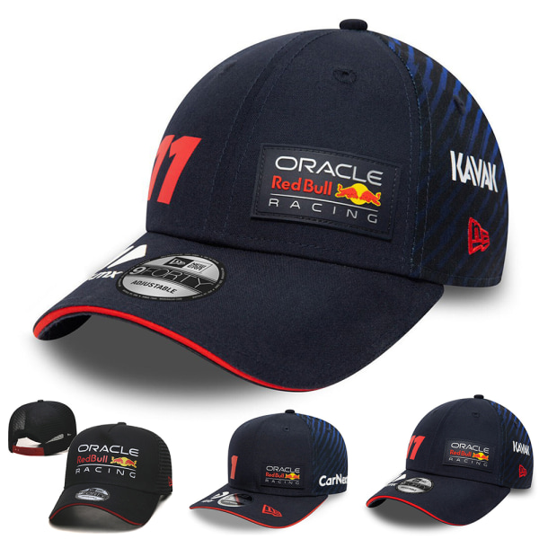 Formula 1 Unisex-Vuxen Keps Red Bull Racing Säsongsförarehatt Mesh Keps Basebollkeps A