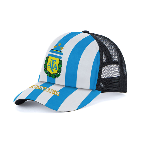 Basecall Cap Fotbolls-VM Snapback Sport Trucker Justerbar Meshkeps för Herr A