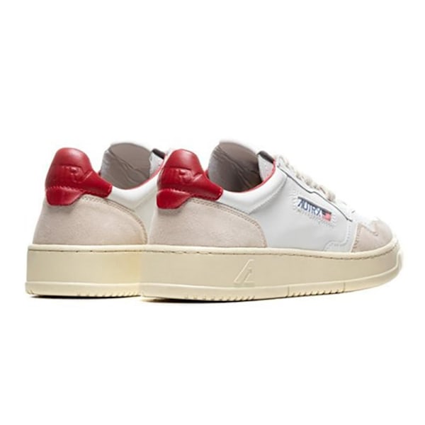 AUTRY 01 LOW LÄDER OCH MOCKA SNEAKER Löparskor Träningsskor Grey White Red 38