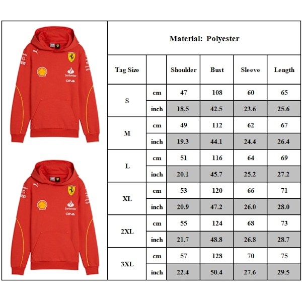 Herr Hoodie Sweatshirt Löst Passform Mode Pullover Hoodie Casual Racing Långärmad Huvtröja Med Fickor XL