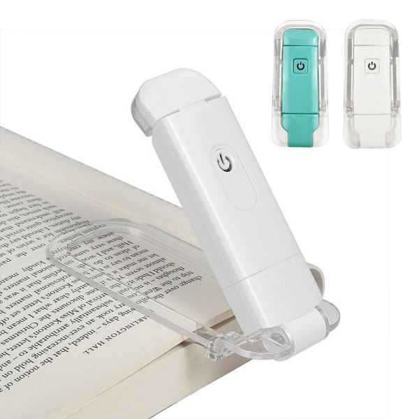 Led läsbok Light Clip On Book USB Laddbar Green
