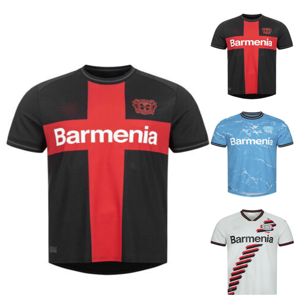 Bayer 04 Leverkusen Tröjor 2023/24 Kit Hemma & Borta 3:e Tröja Fotbollströja Wirtz #10 Topp T-shirt Blue S