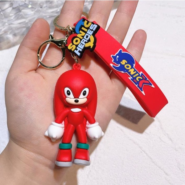 Sonic Keyring Stocking Filler Hängesväska Charm Hedgehog Cartoon Keychain Gfits Red