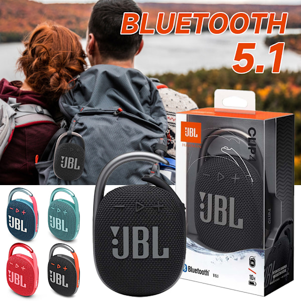 Portabel Bluetooth-högtalare IP67 VATTENTÄT Trådlös Minihögtalare Pink