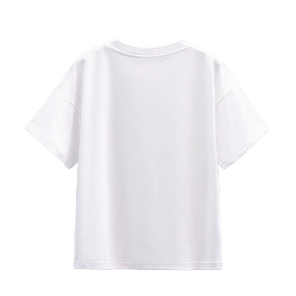 Lasten tyttöjen Kuromi-printtipaita laskostettu minihame kesäasut vaatesetti White 130cm
