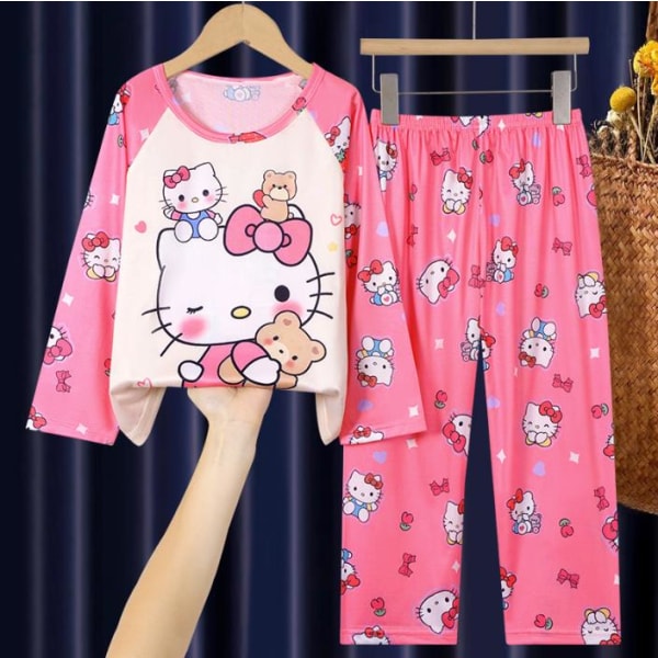 Kuromi Pyjamas Pyjamas Pjs Set/Nattklänningar Barn Flickor Loungewear Sovkläder #3 5-7Years