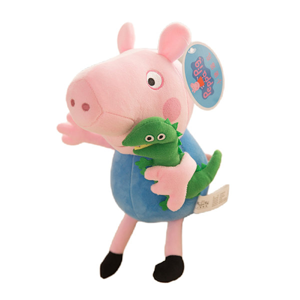 Peppa George Mamma Pappa Plysch Leksak Figur 30cm, Barnleksaker för Barn Julgåva Födelsedagspresenter B 30cm