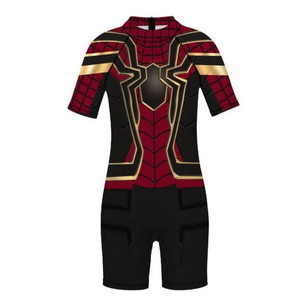 Barn Pojkar Iron Spider Spider-man Baddräkt i Ett Stycke Solsäker Baddräkt Strandkläder C S