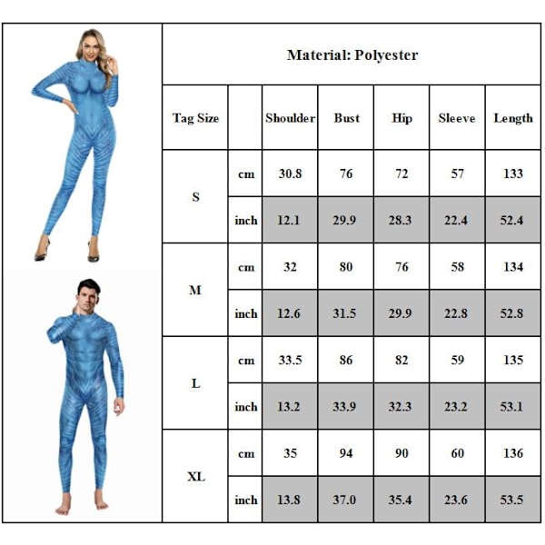 Avatar 2 The Way of Water Jack Sully Jumpsuit Halloween Kostumer boys XL