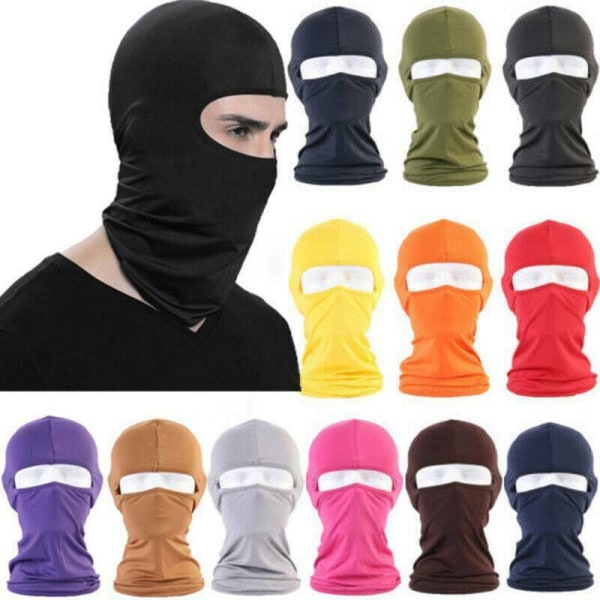 Balaclava Fashion Full Cover Varm Motorcykel Motorcykel Cykling Black