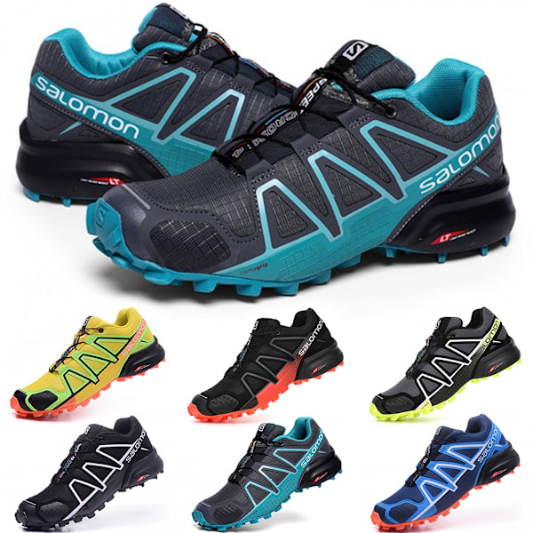 SALOMON Herr Speedcross 4 Löparskor Sneakers Vandringsskor Black Orange 42