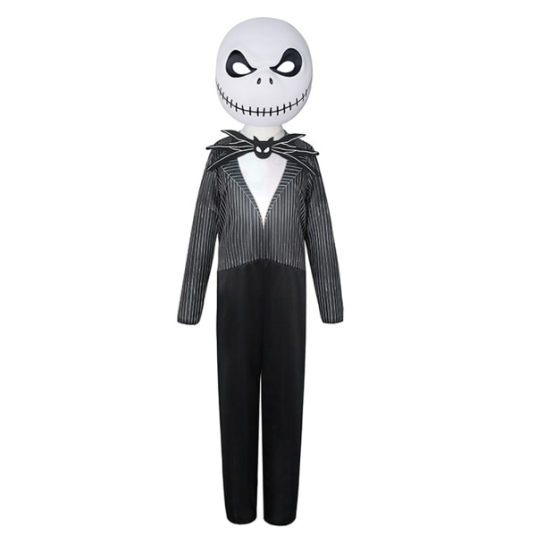 Halloween Jack Skellington Cosplay Jumpsuit för Kids Fancy Dress XL