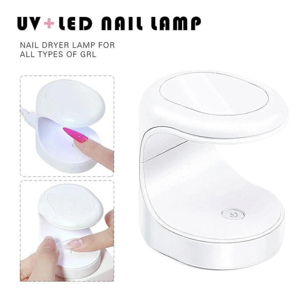 Uv-led nagellackshärdningslampa för nageltork med enkelfinger Pink
