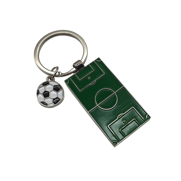 Rolig nyckelring fotbollsplan nyckelring Fotboll sportdesign