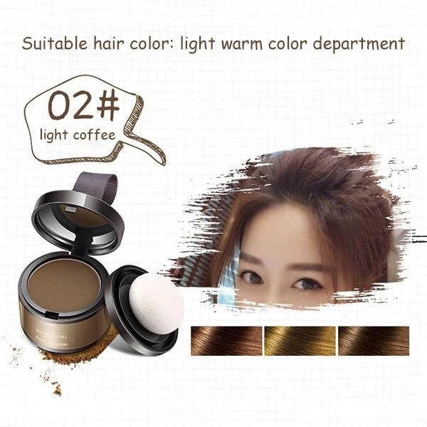 TG Hairline Shadow Powder Hair Line Powder Quick Cover Up Hårrotsconcealer Light Coffee Y