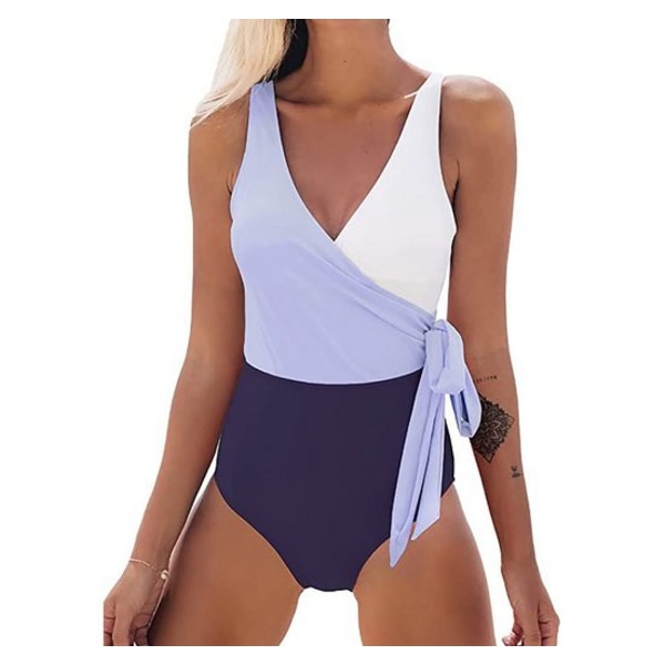 Colorful wrap swimsuit for women