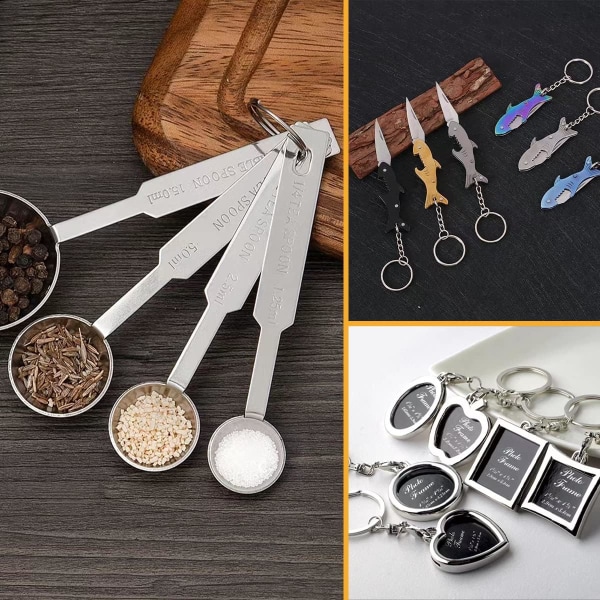 120 st Mini delade ringar - små nyckelringar i rostfritt stål för hantverk,  hundetiketter, nyckelringar (12 mm) 83e8 | Fyndiq