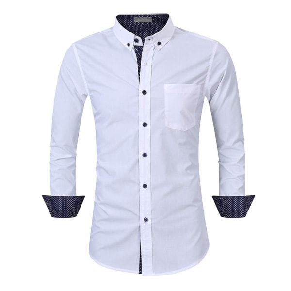 Men's regular fit shirt with long sleeves