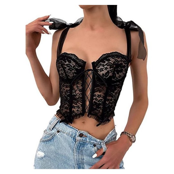 Top with an open stomach and shoulder girdle with an open navel