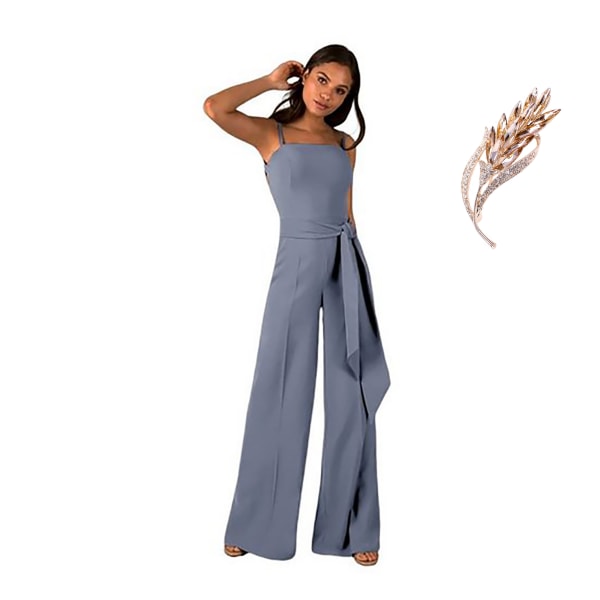 Sexy cut-out jumpsuit with an open back