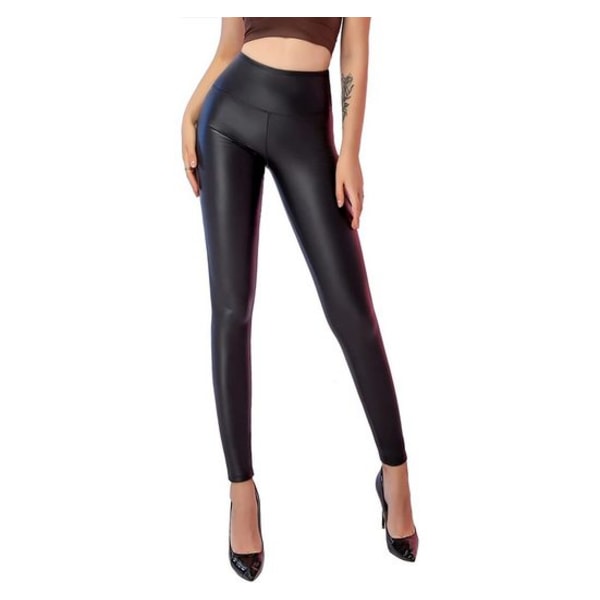 Women's Faux Leather Leggings High Waist Leather