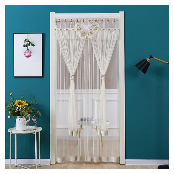 Anti mosquito door curtain with double opening tip