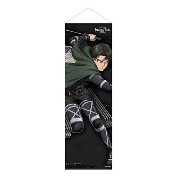 Attack on Titan Slim Wallscroll Levi 30 x 90 cm Multicolor