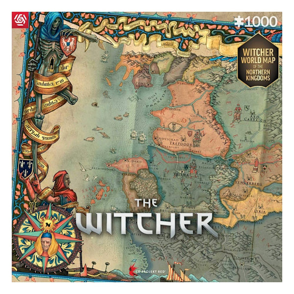 The Witcher 3 Gaming Puzzle The Northern Kingdoms (1000 pieces) multifärg