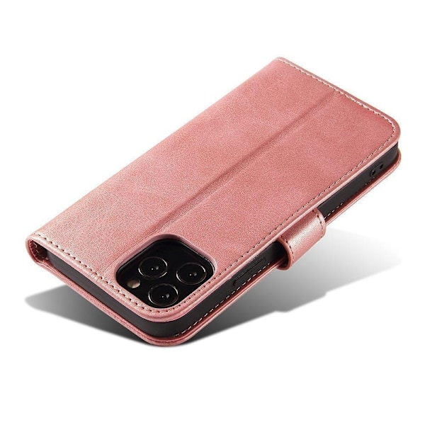 Magnet Case elegant case cover with a flap and stand function for Samsung Galaxy A73 pink Pink