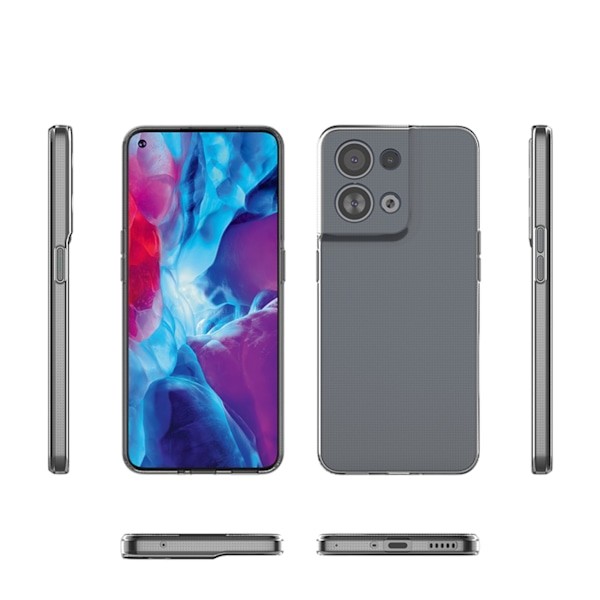 Ultra Clear 0.5mm case for Oppo Reno 8 thin cover transparent Transparent